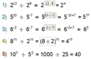 Üslü Sayılarda Bölme İşlemi ve Problemleri Üslü Sayılarda Bölme İşlemi ve Problemleri
