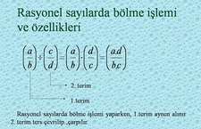 Rasyonel Sayılarda Bölme Problemleri ve Örnekleri Rasyonel Sayılarda Bölme Problemleri ve Örnekleri