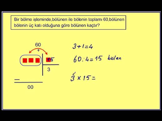 Bölme İşleminde Verilmeyeni Bulma