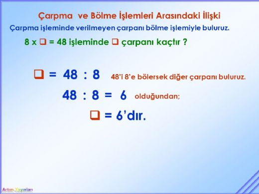 Zihinden Bölme İşlemi